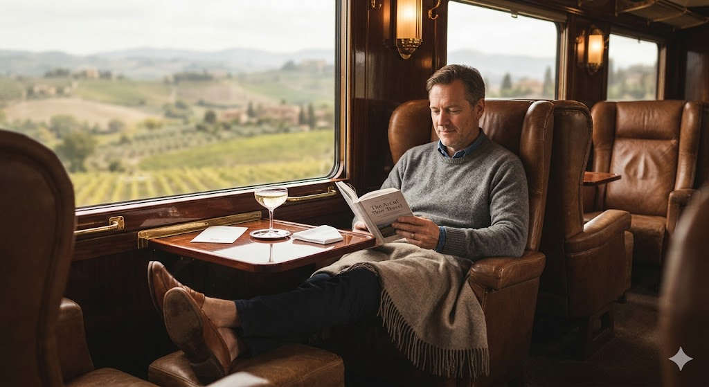 train relaxed travel