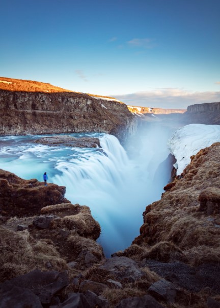 iceland gullfoss falls from unsplash