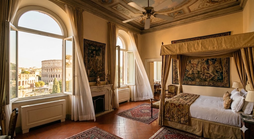 italy rome luxury hotel with no air conditioning