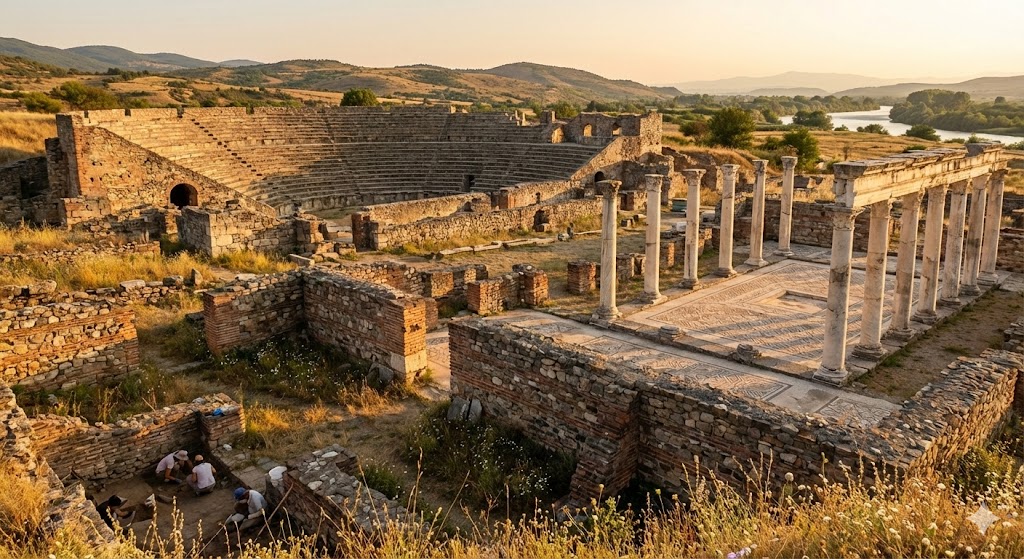 greece ancient ruins in Macedonia