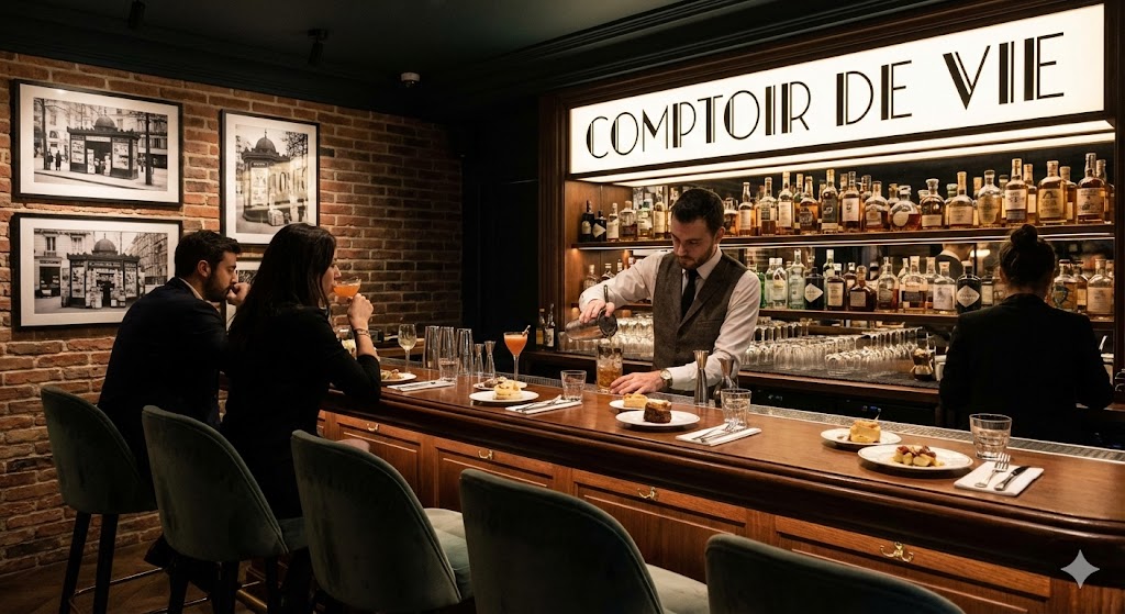 france paris comptoir de vie Paris newest fine dining cocktail counter