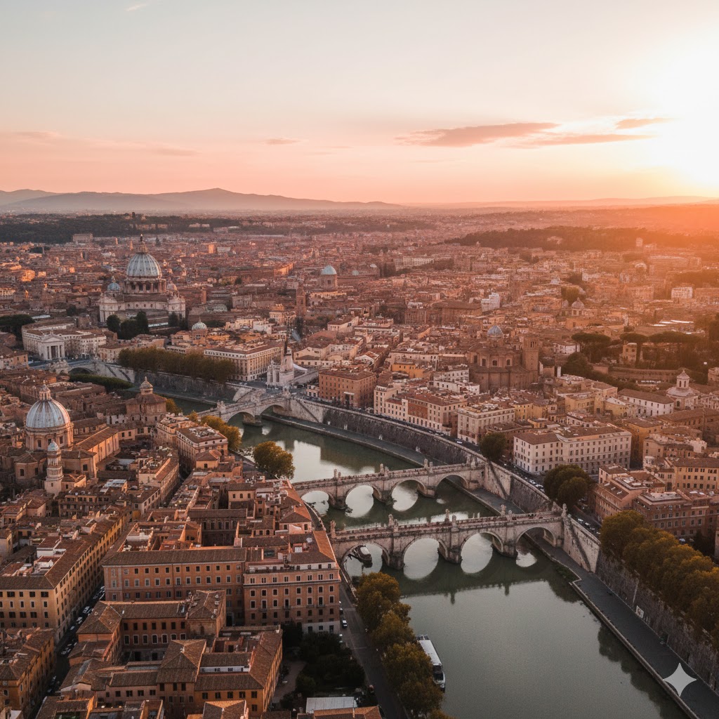 Italy, Rome View from above