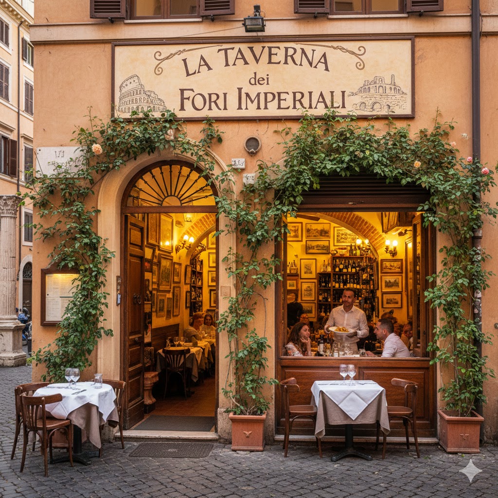 italy rome La Taverna dei Fori Imperiali restaurant