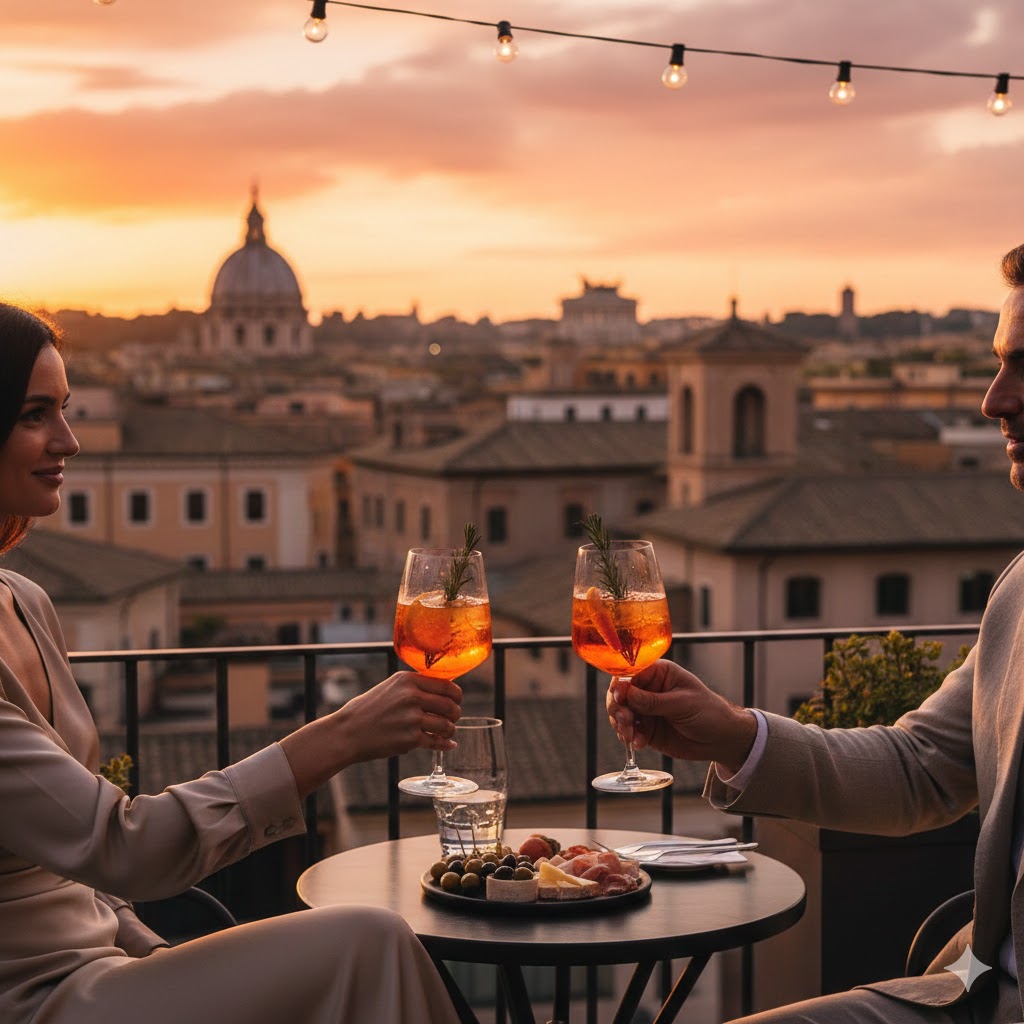 italy, rome rooftop bar 1