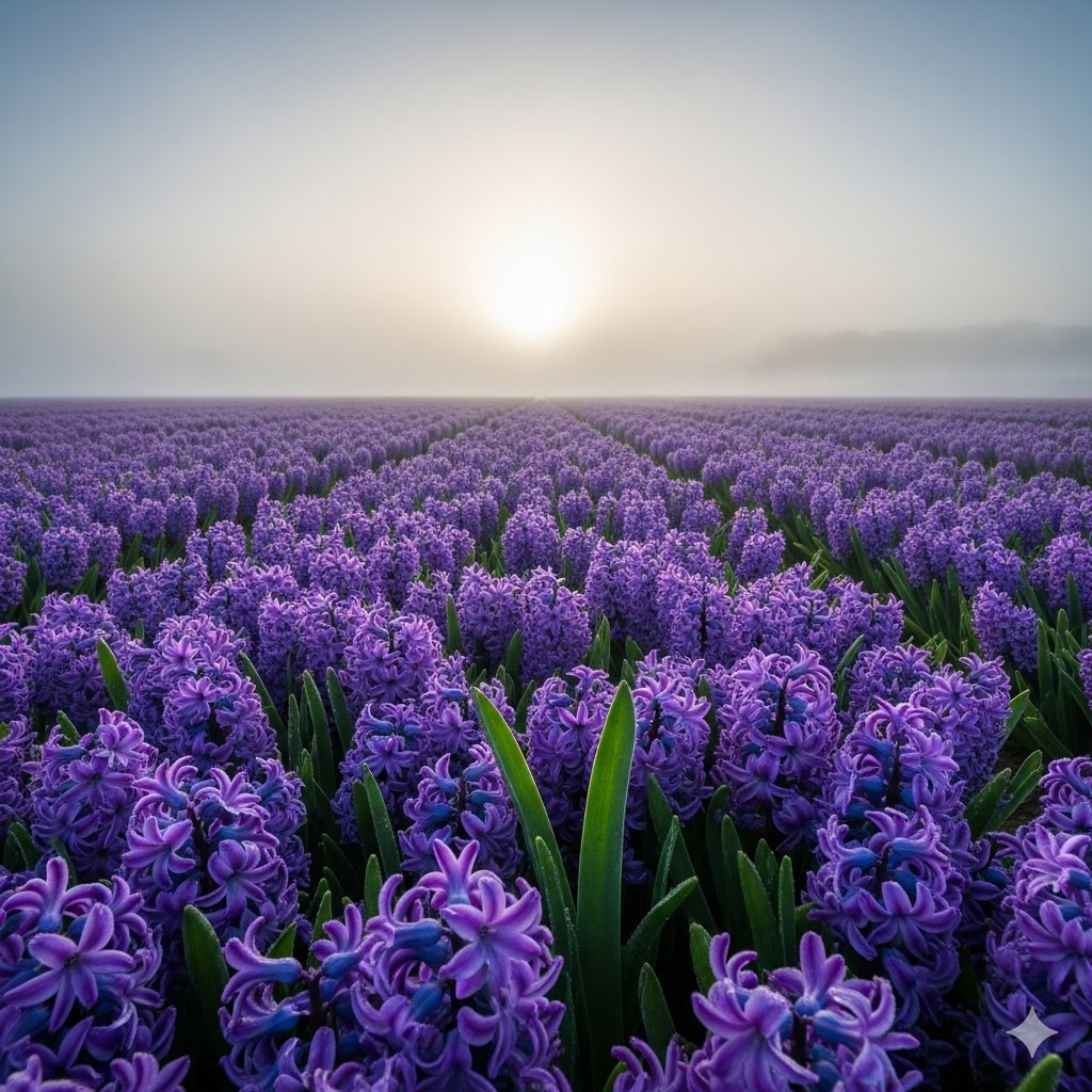 hyacinth rows