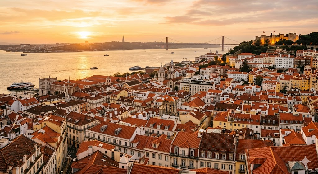 lisbon aerial view