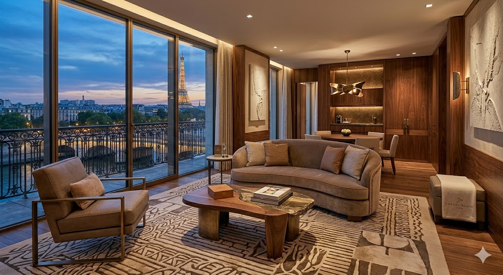 paris A contemporary suite at Cheval Blanc