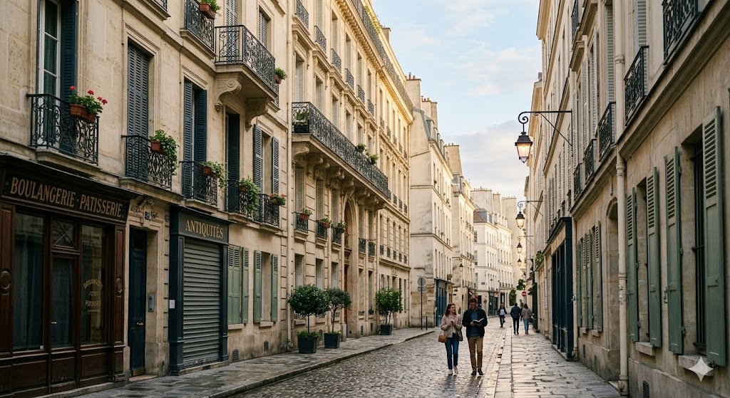 paris a quiet street