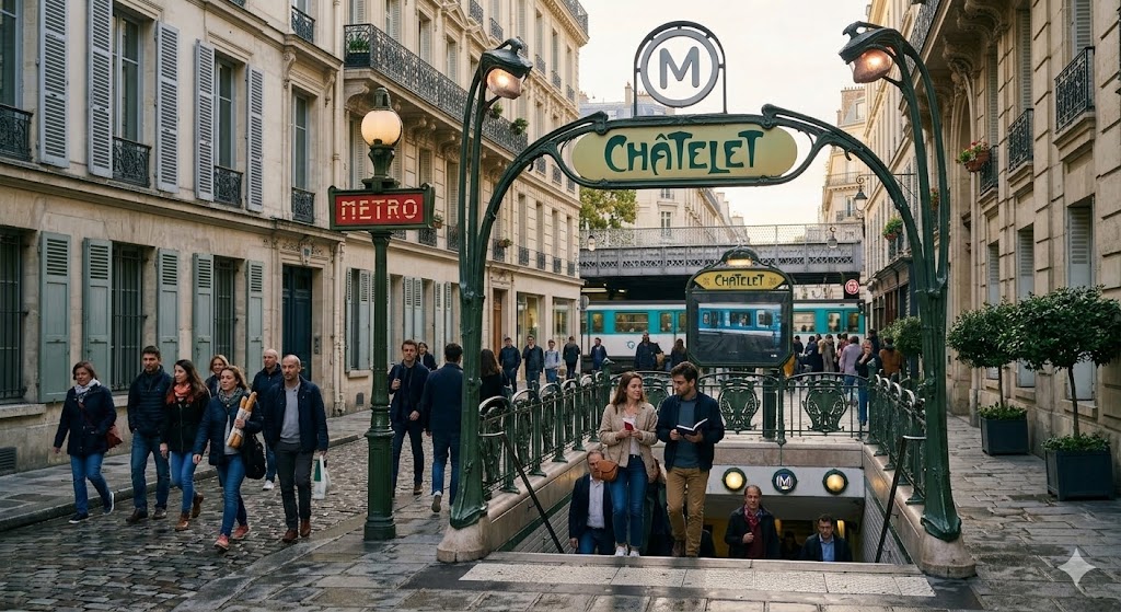 paris metro stop
