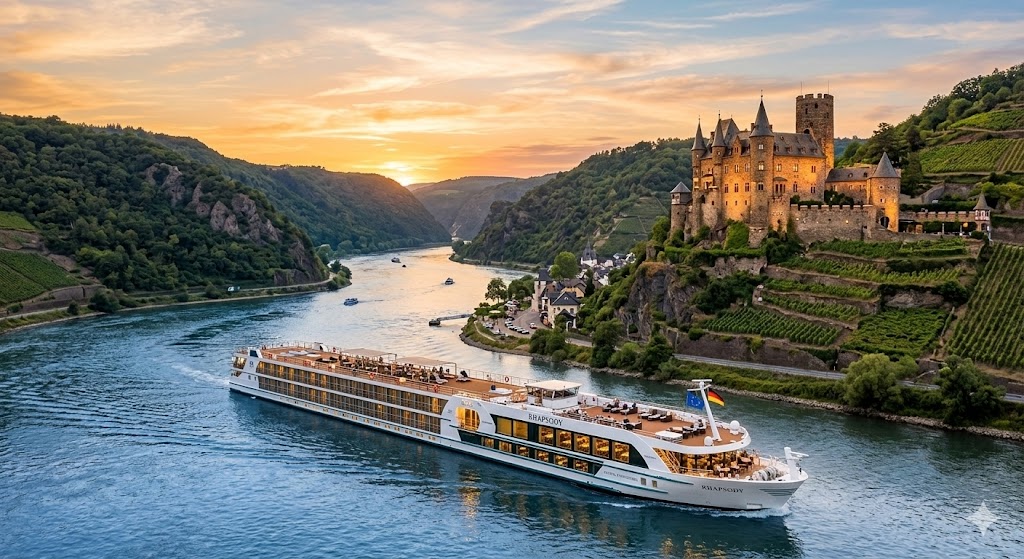 river cruise on rhine gorge