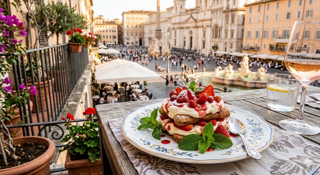 rome strawberry tiramisu