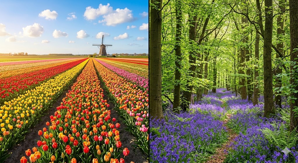 tulips and other flowers