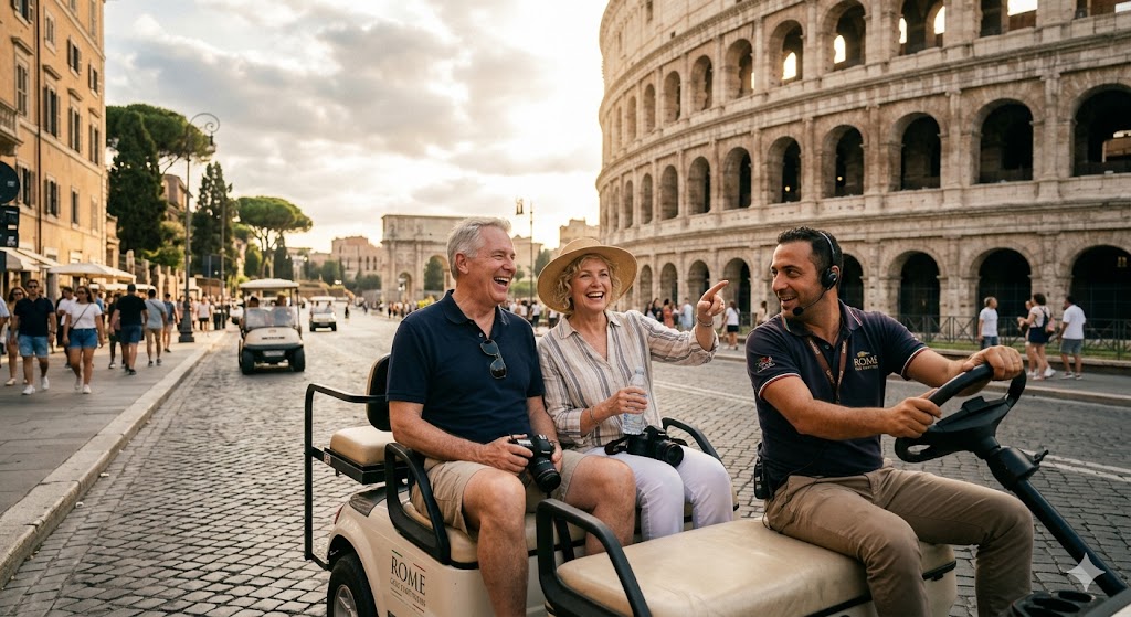 azamara rome by golf cart