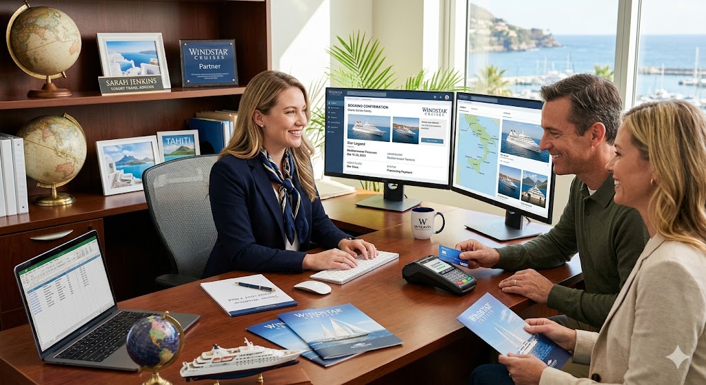 travel agent with could booking windstar