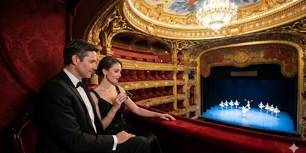france, box seats at the paris opera