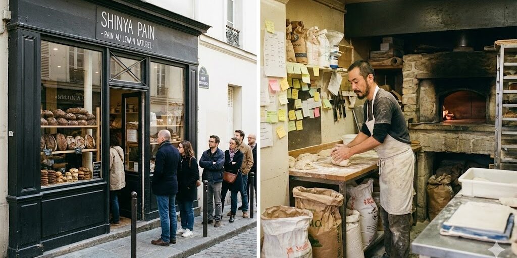 france, paris shiny apin montmartre the sourdough bakery