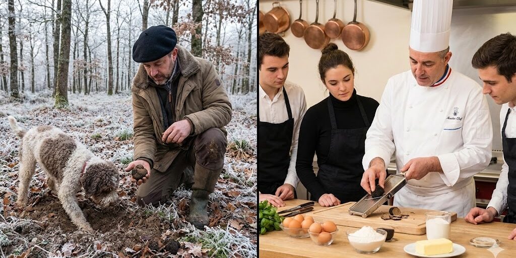 france paris truffle hunting and cooking with master chef