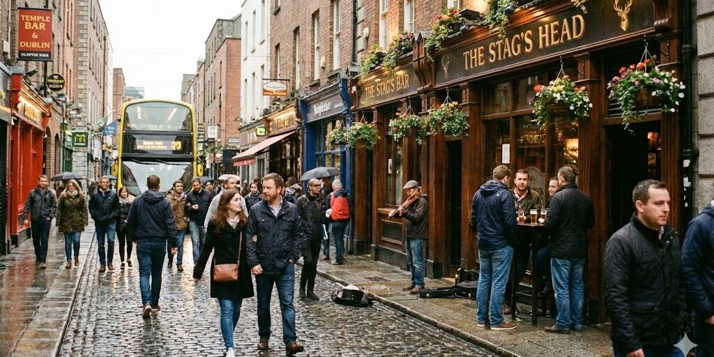 ireland dublin street scene