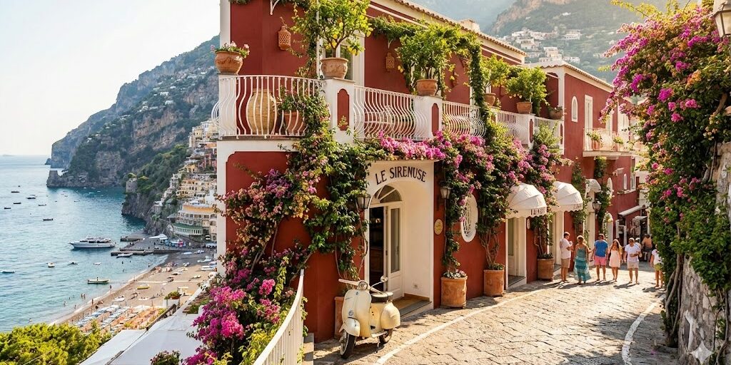 italy, Positano the Le Sirenuse hotel